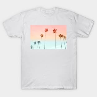Cotton Candy Sky Palm Trees T-Shirt